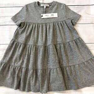 🆕NWT Little Parni Gray Tiered Dress